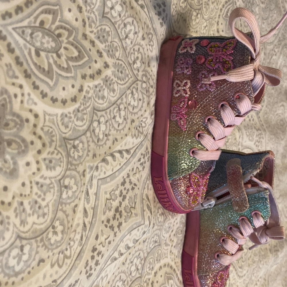 Toddler Girls Lelli Kelly high top sneakers size 24